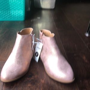 Pink Metallic Boots
